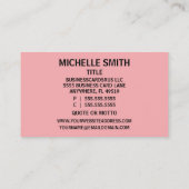 Babysitter Damask-Visitekaartje Visitekaartje (Achterkant)