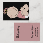 Babysitter Design Visitekaartje (Voorkant / Achterkant)