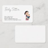 babysitter diensten visitekaartje (Voorkant / Achterkant)