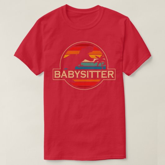 Babysitter Dinosaur T-shirt (Design voorkant)