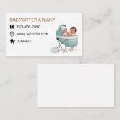 babysitter en kindermeisje visitekaartje (Voorkant / Achterkant)
