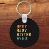 Babysitter Ever Kleding Uni-volwassene Retro Vinta Sleutelhanger (Voorkant)
