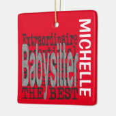 Babysitter Extraordinaire CUSTOM Keramisch Ornament (Links)