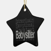 Babysitter Extraordinaire Keramisch Ornament (Links)