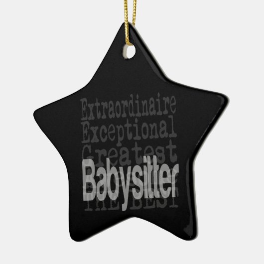 Babysitter Extraordinaire Keramisch Ornament (Links)