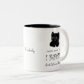 Babysitter I Babysit & Know Dingen Gift Tweekleurige Koffiemok (Voorkant rechts)