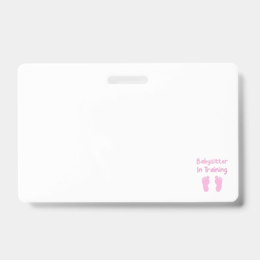 Babysitter in opleiding badge (Voorkant)
