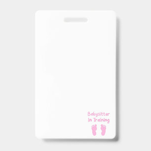 Babysitter in opleiding badge