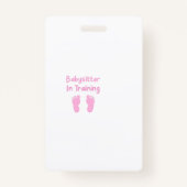 Babysitter in opleiding badge (Achterkant)
