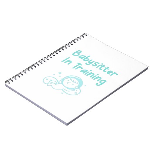 Babysitter in opleiding notitieboek (Linkerzijde)