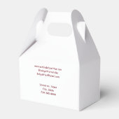 Babysitter kind kinderopvang nanny toevoegen naam  bedankdoosjes (Achterkant)