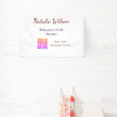 Babysitter kind kinderopvang nanny toevoegen naam  spandoek (Insitu)