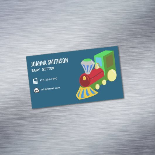 Babysitter-kinderkleuter Magnetisch Visitekaartje (Voorbeeld)