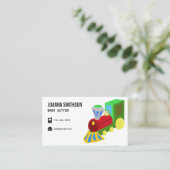 Babysitter-kinderkleuter Visitekaartje (Staand voorkant)