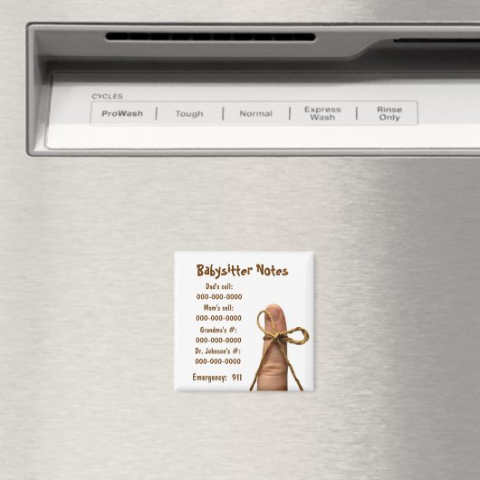 Babysitter magneet (Insitu (Vaatwasser))