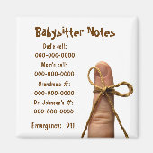 Babysitter magneet (Voorkant)