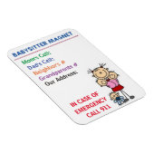 Babysitter Magnet Magneet (Rechterzijde)