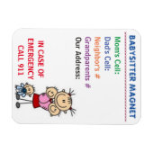 Babysitter Magnet Magneet (Horizontaal)