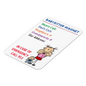 Babysitter Magnet Magneet (Linkerzijde)
