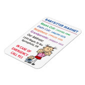 Babysitter Magnet Magneet (Linkerzijde)
