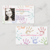 Babysitter Nanny Foto gepersonaliseerd leraar Visitekaartje (Voorkant / Achterkant)