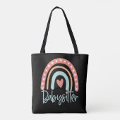 Babysitter Nanny Gift Tote Bag (Achterkant)