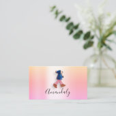 Babysitter Nanny Kinderopvang Voeten Pastels Schat Visitekaartje (Staand voorkant)