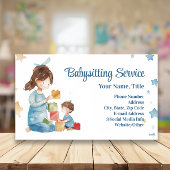 Babysitter Nanny Kinderopvang Waterverf Spelen Visitekaartje