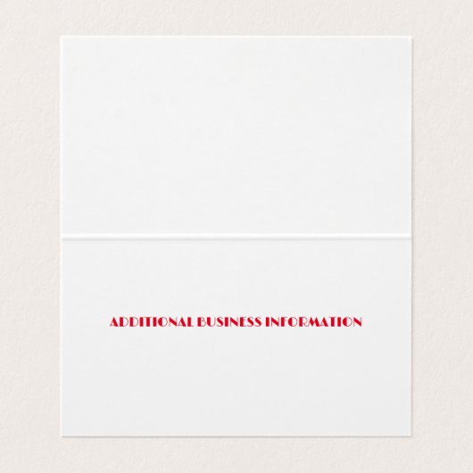 Babysitter Nanny Modern Geel & Wit Rose Visitekaartje (Binnenkant ongevouwen)