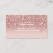 Babysitter Nanny Modern Roos Gold Ombre Visitekaartje (Achterkant)