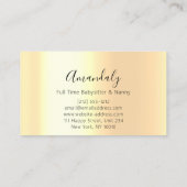 Babysitter Nanny Professional Child Daycare Moom Visitekaartje (Achterkant)