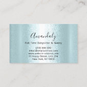 Babysitter Nanny Professioneel Kinderdagverblijf Visitekaartje (Achterkant)