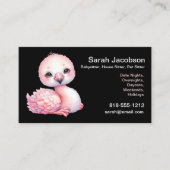 Babysitter, oppas, huisdier zitten visitekaartje (Voorkant)