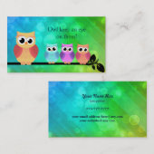 Babysitter Owl Visitekaartjes (Voorkant / Achterkant)