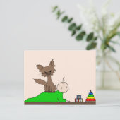 Babysitter - Pepper the Cat (Meet the Mews) Briefkaart (Staand voorkant)