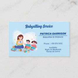 Babysitter Professional Business | Nanny Childcare Visitekaartje