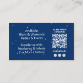 Babysitter Professional Business | Navy Wit Visitekaartje (Achterkant)