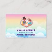 Babysitter Professional Business | Schattigee rege Visitekaartje (Voorkant)