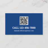 Babysitter QR-code Visitekaartje (Achterkant)