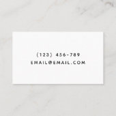 Babysitter Schattige Baby Voetafdrukken Kinderopva Visitekaartje (Achterkant)