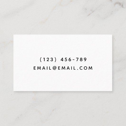 Babysitter Schattige Baby Voetafdrukken Kinderopva Visitekaartje (Achterkant)