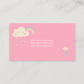 Babysitter Schattigee Olifant Babysitting Service Visitekaartje (Achterkant)