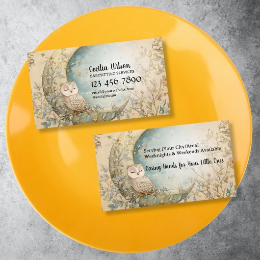 Babysitter Services, Babysitter, Nanny, Kinderopva Visitekaartje