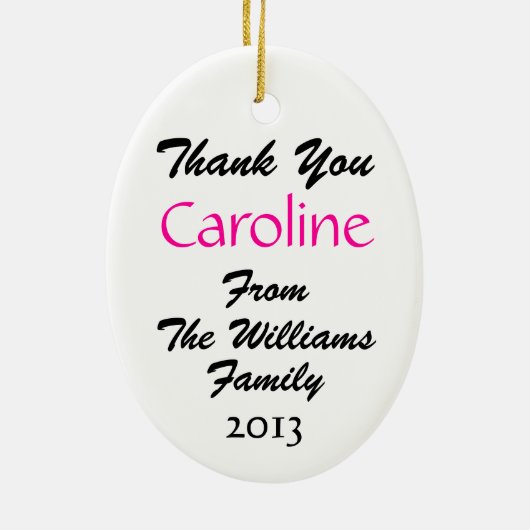 BabySitter - SRF Keramisch Ornament (Achterkant)