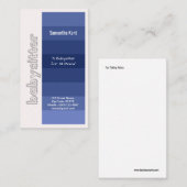 Babysitter Stylish Shades of Blue Visitekaartje (Voorkant / Achterkant)