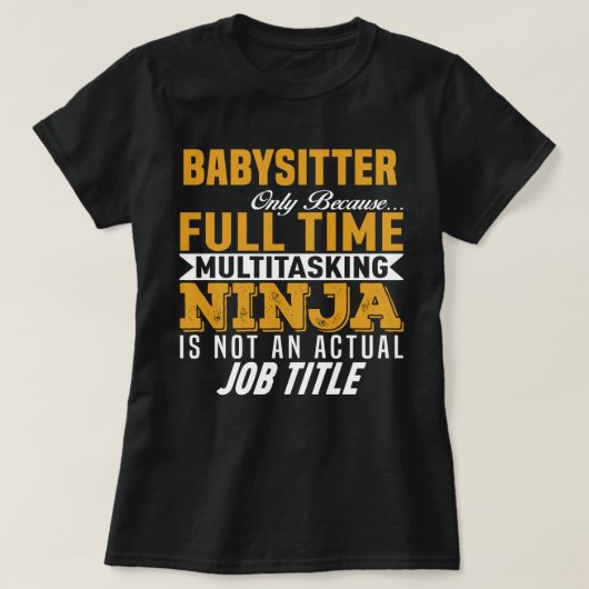 Babysitter T-shirt (Design voorkant)