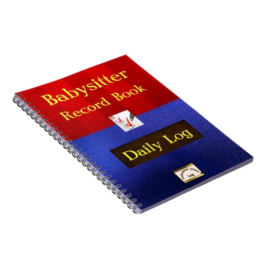 Babysitter-taaknotebook Notitieboek (Rechterzijde)