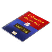 Babysitter-taaknotebook Notitieboek (Linkerzijde)