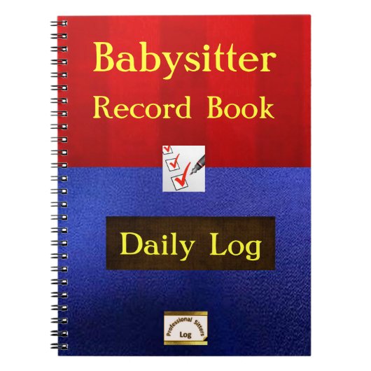 Babysitter-taaknotebook Notitieboek (Voorkant)
