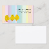 Babysitter Tutor Kinderopvang Schattigee Baby Kipp Visitekaartje (Voorkant / Achterkant)